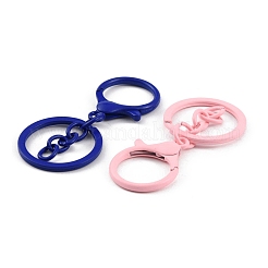 Spray Painted Alloy Keychain Lobster Clasps&nbsp;PALLOY-K004-03