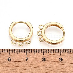 Brass Hoop Earring Finding&nbsp;KK-N261-62G