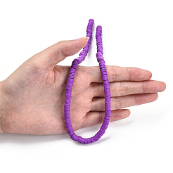 Handmade Polymer Clay Bead Strands&nbsp;CLAY-T002-6mm-54