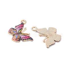 10Pcs 5 Colors Light Gold Alloy Enamel Pendants&nbsp;ENAM-YW0002-78