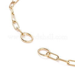 Half Finished 304 Stainless Steel Paperclip Chains Connector Bracelet Makings&nbsp;AJEW-JB01129
