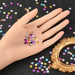60G 10 Colors Plastic Paillette Beads&nbsp;FIND-YW0001-43
