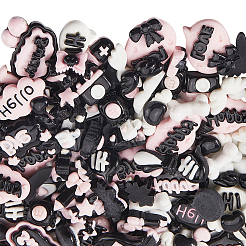 100Pcs 3 Styles Opaque Resin Cabochons&nbsp;RESI-SP0001-23