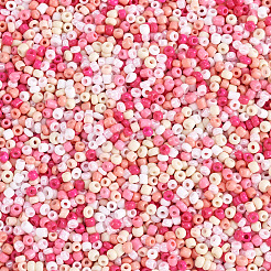 Opaque Glass Round Seed Beads&nbsp;GLAA-TAC0025-07A-04