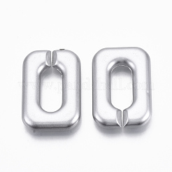 Spray Painted CCB Plastic Linking Rings&nbsp;CCB-R104-10B-03