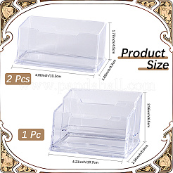 3Pcs 2 Styles Plastic Business Card Display Holder&nbsp;AJEW-CP0006-02