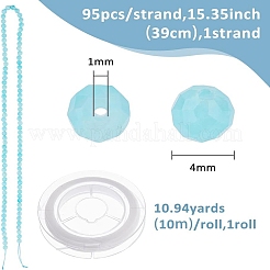 DIY Natural Amazonite Round Beaded Stretch Bracelet Making Kit&nbsp;G-FI0001-13