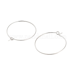 Brass Hoop Earring Findings&nbsp;KK-R112-038E