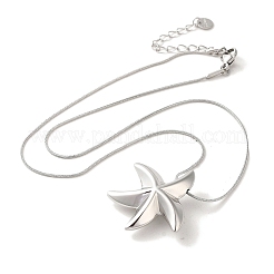 Non-Tarnish Vacuum Plating 304 Stainless Steel Snake Chain Necklaces&nbsp;NJEW-C045-05P