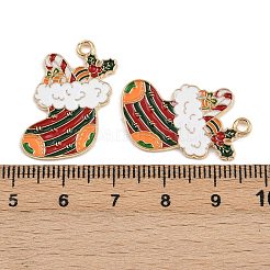 Christmas Theme Alloy Enamel Pendants&nbsp;LS-ENAM-C031-01G-03