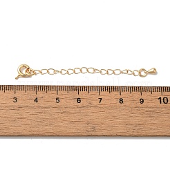 Rack Plating Brass Ends with Chain and Clasps&nbsp;KK-F873-01LG-02