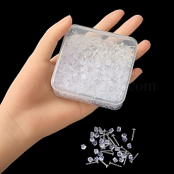 500Pcs Plastic Stud Earring Findings&nbsp;KY-YW0001-28