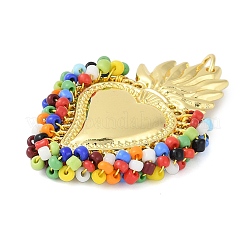 Brass Measle Pendants&nbsp;KK-S390-01G-03