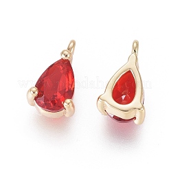Real 18K Gold Plated Brass Charms&nbsp;ZIRC-L077-016A-G
