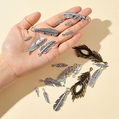 20Pcs 10 Style Tibetan Style Alloy Pendant&nbsp;TIBEP-YW0001-32