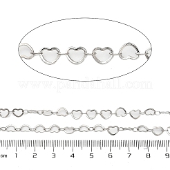 304 Stainless Steel Heart Link Chains&nbsp;CHS-A016-34B-P01