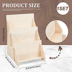 3-Slot Wood Display Risers&nbsp;ODIS-WH0030-177