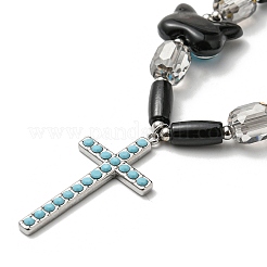 Glass Beaded Necklaces&nbsp;NJEW-K259-04