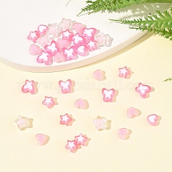 200Pcs 5 Styles Transparent Acrylic Beads&nbsp;TACR-FS0001-54A