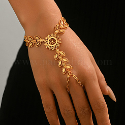 Vintage Brass Wheat Link Ring Bracelets&nbsp;AM3628