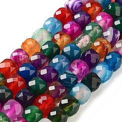 Natural Agate Dyed Beads Strands&nbsp;G-H028-A08-04