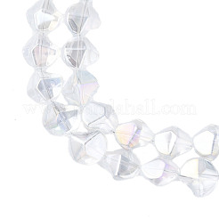 Electroplate Glass Beads Strands&nbsp;EGLA-N008-019-D01