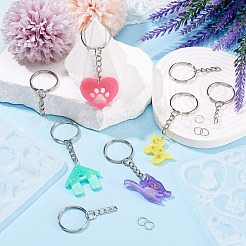 2Pcs 2 Styles DIY Earrings Pendant Silhouette Silicone Molds&nbsp;DIY-TA0015-69