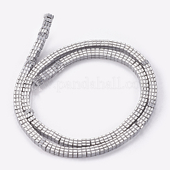 Electroplated Non-magnetic Synthetic Hematite Beads Strands&nbsp;G-P367-D08