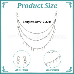 304 Stainless Steel Cable Chains for Jeans Pants&nbsp;HJEW-DR00160