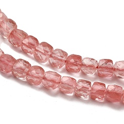 Cherry Quartz Glass Beads Strands&nbsp;G-H078-C23-01