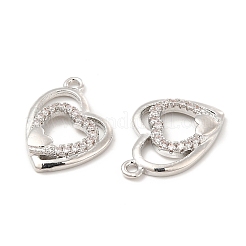Brass Micro Pave Cubic Zirconia Pendants&nbsp;KK-E071-18P