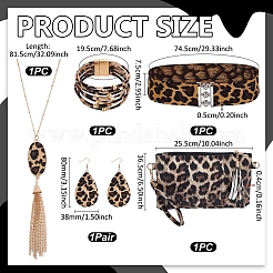Leopard Print Jewelry Sets&nbsp;SJEW-UN0001-23