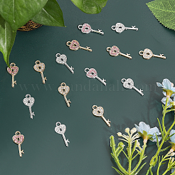 40Pcs 4 Colors Alloy Rhinestone Pendants&nbsp;RB-CA0001-02