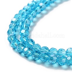 Electroplate Glass Bead Strands&nbsp;EGLA-R015-4mm-12