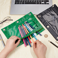 2Pcs 2 Colors Oxford Cloth with Alloy Pen Cases for 3-Ring Binder&nbsp;AJEW-CP0007-98