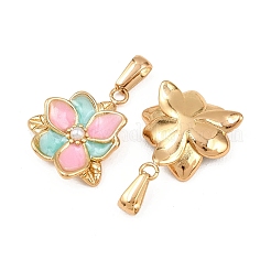 304 Stainless Steel Enamel Pendants&nbsp;STAS-P438-13C-G