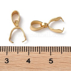 201 Stainless Steel Pendant Pinch Bails&nbsp;X-STAS-P223-16G-B