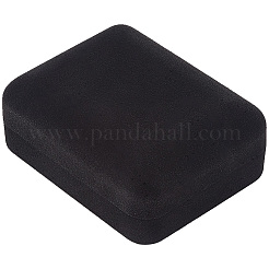 2Pcs Rectangle Flocking Plastic Boxes&nbsp;CON-BBC0001-24