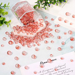 300Pcs Frosted Transparent Glass Beads&nbsp;GLAA-TA0002-78D