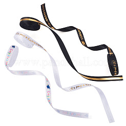 4 Styles Graduation Pattern Polyester Ribbon&nbsp;OCOR-TA0003-31