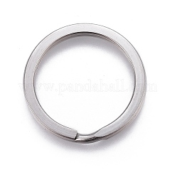 Tarnish Resistant 304 Stainless Steel Split Key Ring Clasps&nbsp;STAS-L226-007A