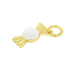 Rack Plating Brass Enamel Pendants&nbsp;KK-U021-04F-G