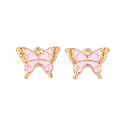 Light Gold Plated Alloy Enamel Pendants&nbsp;FIND-Q100-02KCG