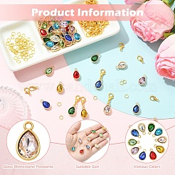 DIY Teardrop Pendant Decoration Making Kits&nbsp;DIY-YW0018-59