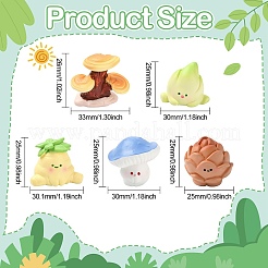 20Pcs 5 Styles Mini Resin Simulation&nbsp;RESI-CJ0004-74
