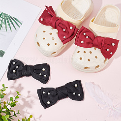 4Pcs 2 Colors Polyester Bowknot Shoe Decorations&nbsp;FIND-PH0010-26