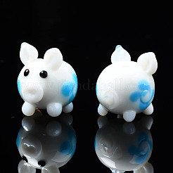 Handmade Bumpy Lampwork Beads Strands&nbsp;LAMP-Q031-015