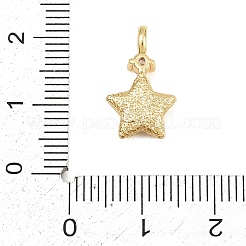 Brass Micro Pave Clear Cubic Zirconia Pendants&nbsp;CU-CBAF1EE-04G