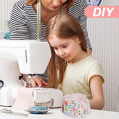 Flower Pattern Cotton Fabrics&nbsp;DIY-WH0588-11A