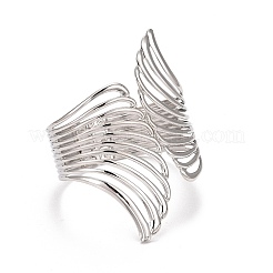 Alloy Hollow Wing Wrap Cuff Bangle&nbsp;LS-BJEW-K223-07P